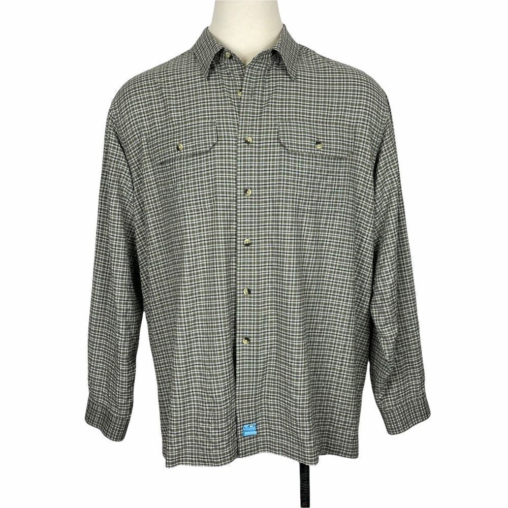 L.L. Bean Long Sleeve Plaid‎ Button Down XXL